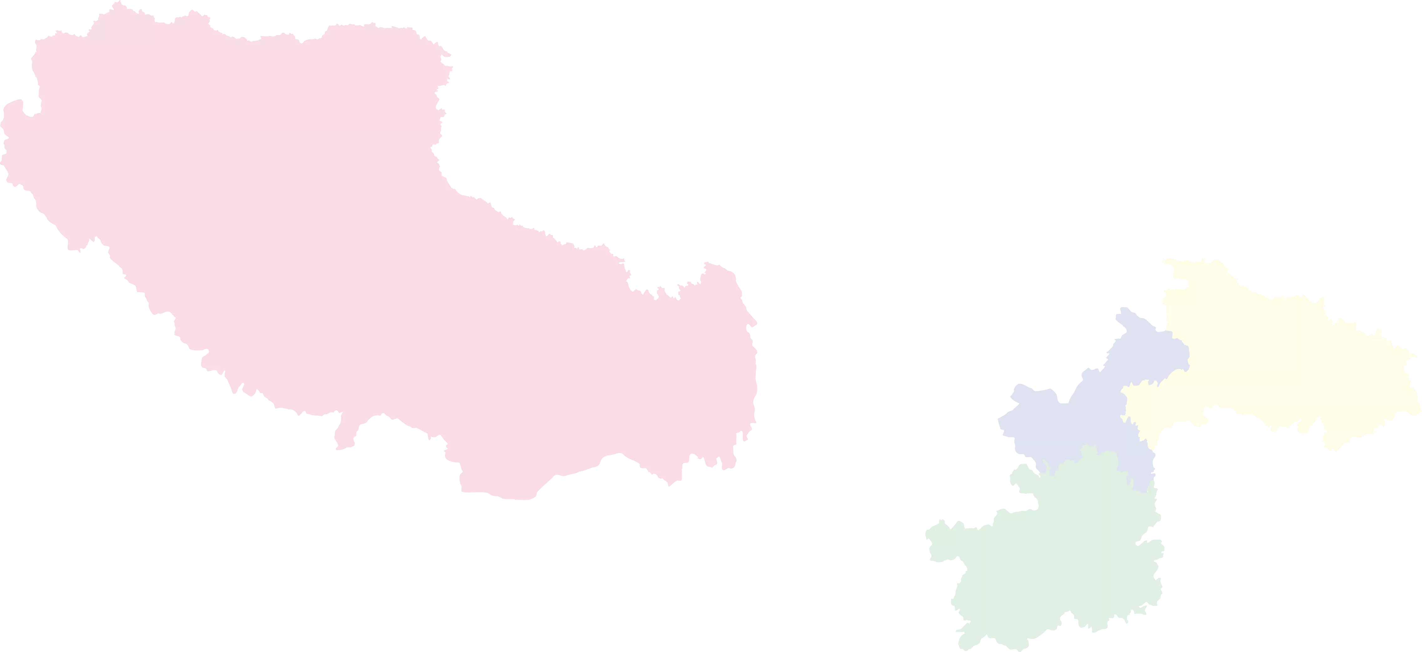 西南片区区域轮廓图